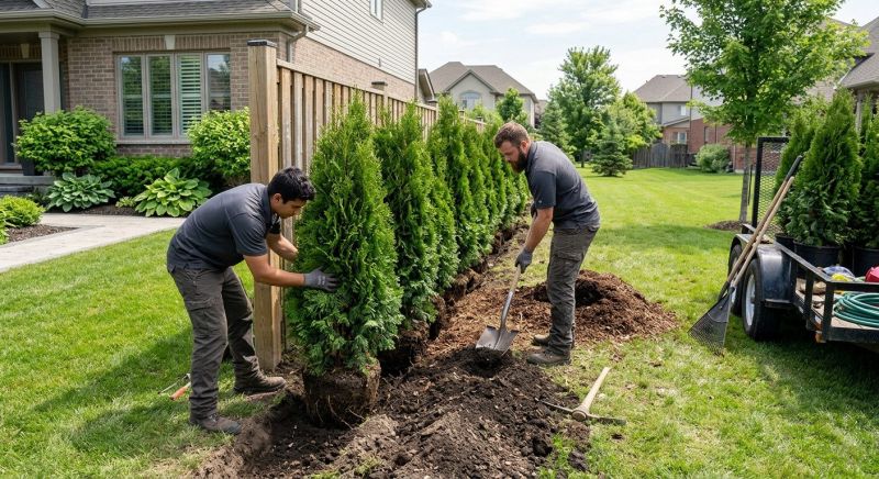 Privacy Shrub Planting in Ventura County, CA