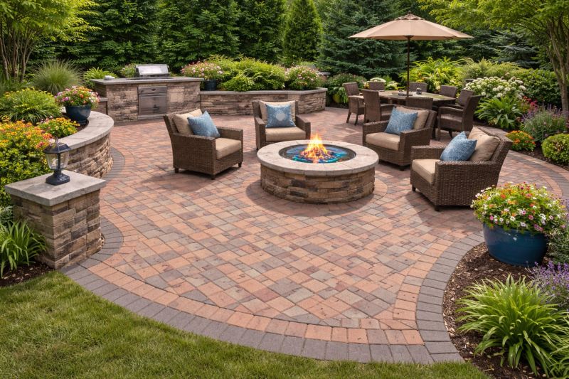 Patio Brick Installation in Manchester, NH
